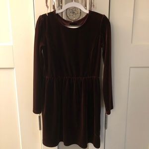 🌲GapKids Burgundy Velvet-feel Dress